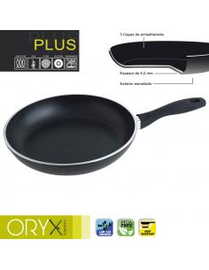 Oryx Sartén Aluminio Antiadherente Plus, Forjada, Apta Inducción, Libre PFOA, Diámetro 28 cm, Espesor 5 mm. - Imagen 1