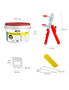 Kit Nivelador Solador (Pistola, calzos y cuñas) - Imagen 1