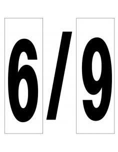 Numero Adhesivo 46x140 mm.   Nº 6 / 9 - Imagen 1